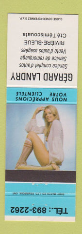 Matchbook Cover - Gerard Landry Auto Repair Temiscouata QC pinup