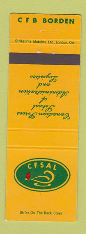 Matchbook Cover - CFB Borden Canada Military Canadian
