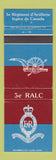 Matchbook Cover - 5e Regiment d'Artillerie Canada Military Canadian