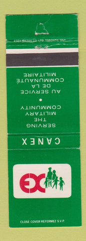 Matchbook Cover - Canex Canadian Military WEAR