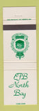 Matchbook Cover - North Bay CFB Canadian Military ON Canada