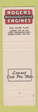 Matchbook Cover - Rogers Engines Jack Cowart Auto Parts Jesup GA