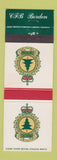 Matchbook Cover - CFB Borden Canada Military Canadian