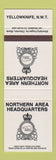 Matchbook Cover - Northern Area HQ Canadian Military Yellowknift NWT SAMPLE