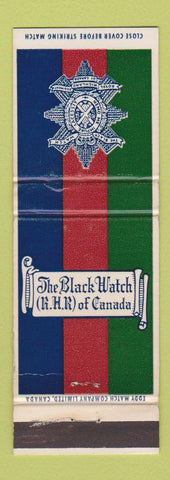 Matchbook Cover - Black Watch RHR Canada Military WEAR