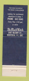 Matchbook Cover - Black Watch RHR Canada Military WEAR