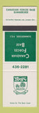 Matchbook Cover - Canadian Forces Base Summerside PEI PE SAMPLE