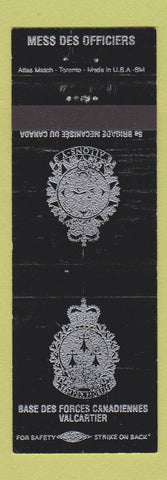 Matchbook Cover - Mess Des Officers Valcartier QC Canadian Military WORN