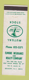Matchbook Cover - Elmore Insurance Real Estate Belmont NC