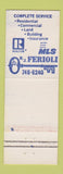 Matchbook Cover - RJ Ferioli Real Estate Insurance Plymouth MA