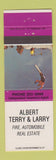 Matchbook Cover - Alberty Terry & Larry Insurance Real Estate
