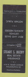 Matchbook Cover - Stuart Buzby Real Estate Insurance Philadelphia PA