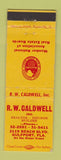 Matchbook Cover - RW Caldwell Insurance Real Estate Gulfport FL