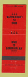 Matchbook Cover - Loren Halva Insurance Nevada IA