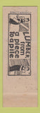 Matchbook Cover - Stone Lumber WEAR