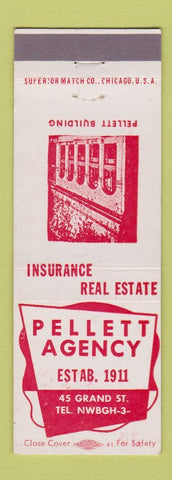 Matchbook Cover - Pellett Insurance Real Estate Newburgh NY