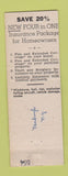 Matchbook Cover - Pellett Insurance Real Estate Newburgh NY