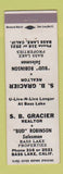 Matchbook Cover - SB Gracier Real Estate Bass Lake CA