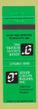 Matchbook Cover - Adler Galvin Rogers Real Estate Cleveland OH