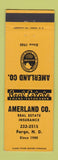 Matchbook Cover - Amerland Real Estate Insurance Fargo ND