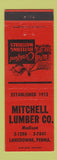 Matchbook Cover - Mitchell Lumber Landsdowne PA