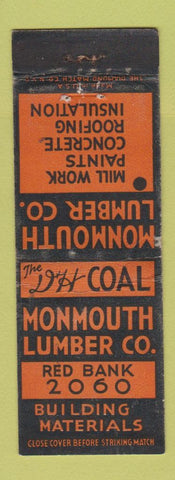 Matchbook Cover - Monmouth Lumber Red Bank NJ? D&H Coal WEAR