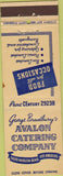 Matchbook Cover - Avalon Catering Co Los Angeles CA