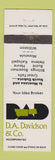 Matchbook Cover DA Davidson Real Estate Gillings Butte Helena Kalispell Havre MT