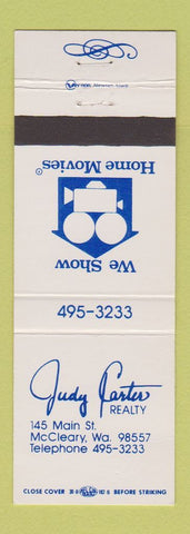 Matchbook Cover - Judy Carter Real Estate McCleary WA