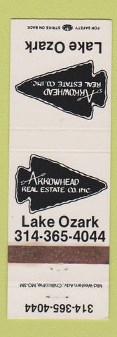 Matchbook Cover - Arrowhead Real Estate Lake Ozark MO WEAR