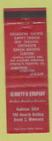Matchbook Cover - Bennett Real Estate Builders Duluth MN WEAR