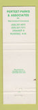 Matchbook Cover - Perteet Parks Associates Real Estate Ruidoso NM WEAR