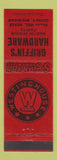 Matchbook Cover - Griffin's Hardware Westinghouse Appliances Quincy MI RED