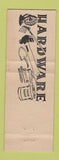 Matchbook Cover - Griffin's Hardware Westinghouse Appliances Quincy MI BLUE