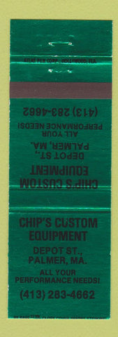 Matchbook Cover - Chip's Custom Equipment Palmer MA