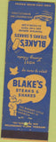 Matchbook Cover - Blake's Steak  and  Shake Berkeley CA