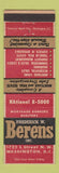 Matchbook Cover - Frederick Berens Real Estate Washington DC If you Build