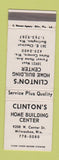 Matchbook Cover - Clinton's Home Building Center Milwaukee WI WEAR