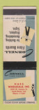 Matchbook Cover - Cornell Fibre Boards Hass Wholesale South Bend IN