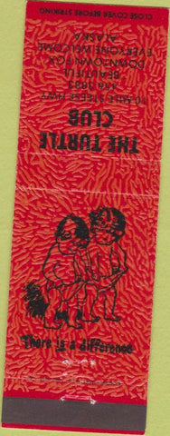 Matchbook Cover - The Turtle Club Fox AK red