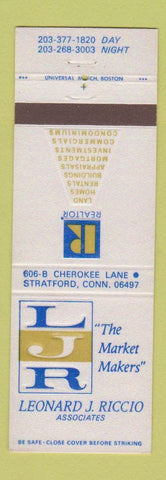 Matchbook Cover - Leonard Riccio Real Estate Stratford CT
