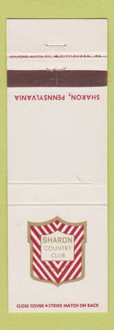 Matchbook Cover - Sharon Country Club PA