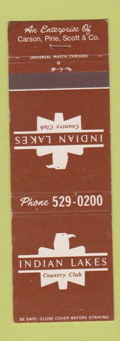 Matchbook Cover - Indian Lakes Country Club Bloomingdale IL Carson Pirie Scott