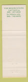 Matchbook Cover - French Lick Springs Golf Tennis Resort IN WEAR