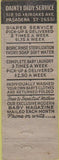 Matchbook Cover - Dainty Didy Diaper Service Pasadena CA