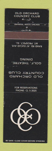 Matchbook Cover - Old Orchard Country Club Mount Prospect IL golf