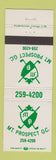 Matchbook Cover - Mount Prospect Golf Club IL