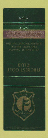 Matchbook Cover - Fircrest Golf Club WEAR