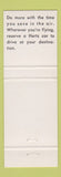 Matchbook Cover - Hertz Car Rentals TWA Airlines