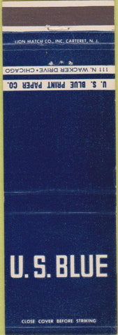Matchbook Cover - US BLUE PRINT PAPER